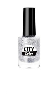 Golden Rose City Color Nail Lacquer 101 Gri Parlak Simli Oje