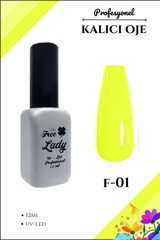 Freelady F-01 Sarı Parlak Kalıcı Oje