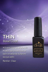 Cr-Oje Thin Base Coat Şeffaf Parlak Kalıcı Oje