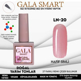 Gala Smart Natural LN20 Pembe Işıltılı Kalıcı Simli Oje