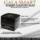 Gala Smart Rubber Base Gri Parlak Kalıcı Oje
