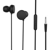 Zore ER04 Silikonlu Mikrofonlu 3.5 mm Jak Kablolu Kulaklık Siyah