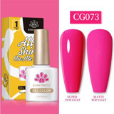 Born Pretty Silky White Serisi CG073 Pembe Mat Kalıcı Oje