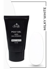 Cr-Oje Poly YC150 Beyaz Parlak Kalıcı Jel Oje