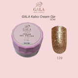 Gala Smart Professional Cream 129 Altın Sarısı Işıltılı Kalıcı Simli Jel Oje