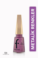 Flormar Star Shine Nail Enamel 26 Mor Metalik Oje