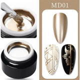 Born Pretty MD01 Kahverengi Metalik Kalıcı Oje