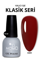 Momo K009 Bordo Parlak Kalıcı Oje
