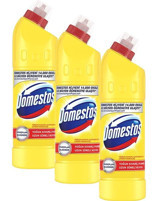 Domestos Limon Ferahlığı Banyo-Mutfak İçin Konsantre Jel Çamaşır Suyu 3x750 ml