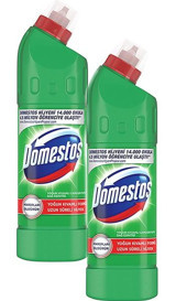 Domestos Dağ Esintisi Banyo-Mutfak İçin Konsantre Jel Çamaşır Suyu 2x750 ml