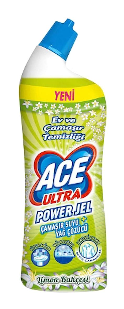 Ace Ultra Power Kokulu Banyo-Mutfak İçin Konsantre Jel Çamaşır Suyu 2x750 ml