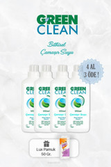 Green Clean Bitkisel Kokulu Banyo-Mutfak İçin Sıvı Çamaşır Suyu 4x1 lt