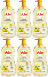 Dalin Klasik Pompalı Göz Yakmayan Hipoalerjenik Yenidoğan Hassas Ciltler İçin Bebek Şampuanı 6x500 ml