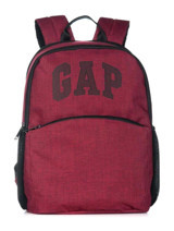 Gap Kids Su Geçirmez 2 Gözlü Bordo Ortaokul Unisex Sırt Çantası