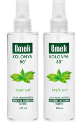 Emek Gliserinli Yeşil Çay Sprey Kolonya 2x200 ml