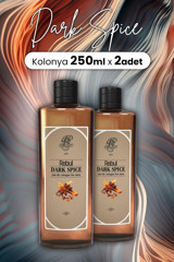 Rebul Dark Spice Cam Şişe Kolonya 2x250 ml