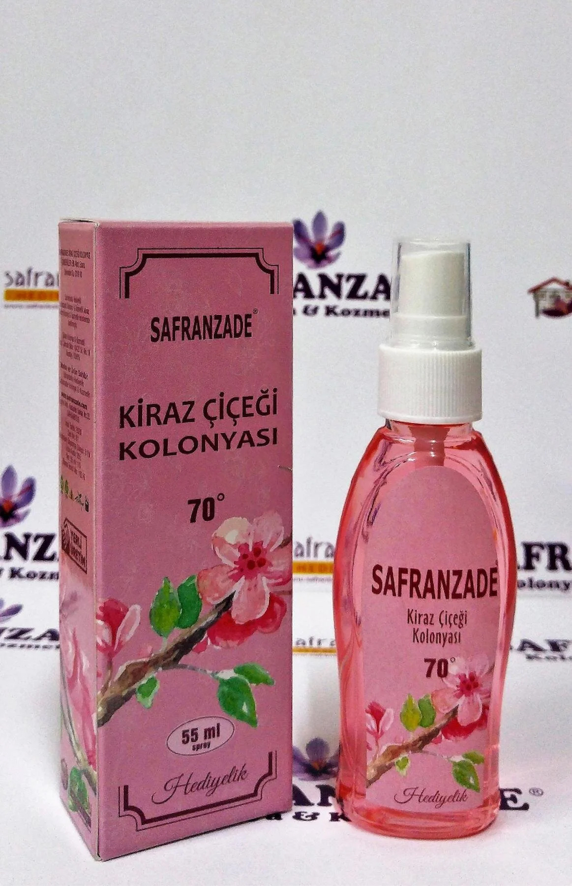 Safranzade Ferahlatıcı Kiraz Çiçeği Kolonya 55 ml