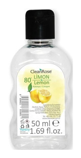 Clean Rose 80 Derece Limon Kolonya 50 ml