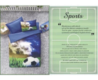 Komfort Home 3D Sports Pamuk Saten 160x220 cm Çarşaflı Sports Tek Kişilik Nevresim Takımı Lacivert