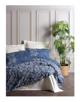 Cotton Box Dual Pamuk-Ranforce 160x220 cm Çarşaflı Çiçek Tek Kişilik Nevresim Takımı Bej