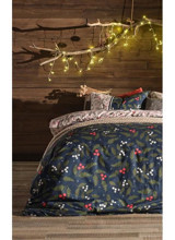 Doqu Home Festival Kokina Pamuk 160x220 cm Çarşaflı Kokina Çiçeği Tek Kişilik Nevresim Takımı Yeşil