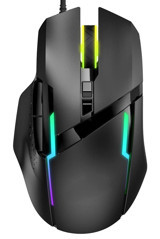 Goshyda Programlanabilir RGB Makrolu Kablolu Siyah Optik Gaming Mouse