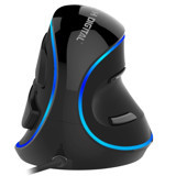 J-Tech Digital RGB Ergonomik Dikey Makrolu Kablolu Siyah Optik Gaming Mouse