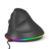 Generic RGB Ergonomik Dikey Makrolu Kablolu Gri Optik Mouse