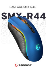 Rampage Smx-r44 RGB Makrolu Kablolu Mavi Optik Gaming Mouse