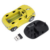 Sxhlseller Araba Görünümlü Kablosuz Sarı Optik Mouse