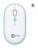Lecoo WS212 RGB Sessiz Kablosuz Beyaz Optik Mouse