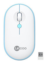 Lenovo Lecoo WS212 RGB Kablosuz Beyaz-Mavi Optik Mouse
