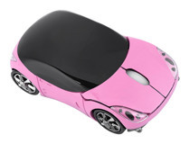 Kimiss Araba Görünümlü Kablosuz Pembe Optik Gaming Mouse