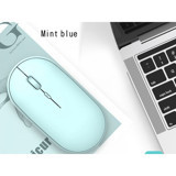 Jingyi Sessiz Kablosuz Mavi Optik Mouse