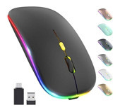 Jingyi RGB Sessiz Kablosuz Siyah Optik Mouse