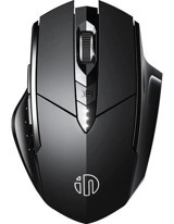 Jingyi Mechanical Sense Makrolu Kablosuz Siyah Optik Mouse
