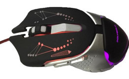 Polygold PG-8813 RGB Makrolu Kablolu Siyah Optik Gaming Mouse