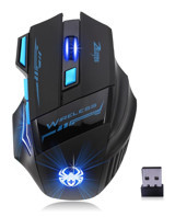 Generic F-14 RGB Makrolu Kablosuz Siyah Optik Gaming Mouse