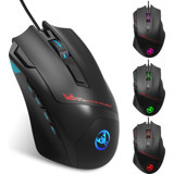 Huahai Hxsj S600 RGB Makrolu Kablolu Siyah Optik Gaming Mouse