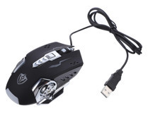Osaladı Programlanabilir RGB Ergonomik Makrolu Kablolu Siyah Optik Gaming Mouse