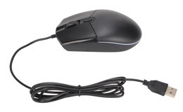 Zunate RGB Ergonomik Kablolu Siyah Optik Mouse