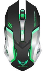 Jingyi RGB Ergonomik Kablosuz Siyah Optik Gaming Mouse