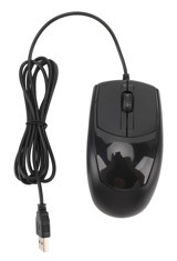 Annadue Sessiz Ergonomik Kablolu Siyah Optik Mouse