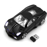 Jingyi Spor Araba Görünümlü Kablosuz Siyah Optik Mouse