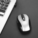 Kimiss Ergonomik Makrolu Kablosuz Gri Optik Mouse