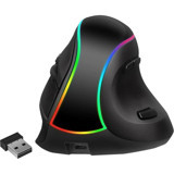 Sanlindou Tablet Uyumlu RGB Ergonomik Dikey Makrolu Kablosuz Siyah Optik Gaming Mouse