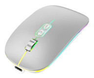 Mistaha Bt5 RGB Ergonomik Kablosuz Gri Optik Mouse