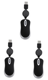 Gadpiparty Sessiz Kablosuz Siyah Optik 3 Adet Mouse