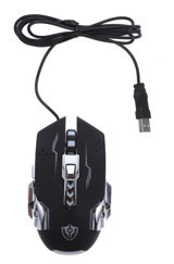 Hemobllo Programlanabilir RGB Ergonomik Kablolu Siyah Optik Gaming Mouse