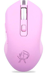 Sanlindou Tablet Uyumlu RGB Makrolu Kablolu Pembe Optik Gaming Mouse